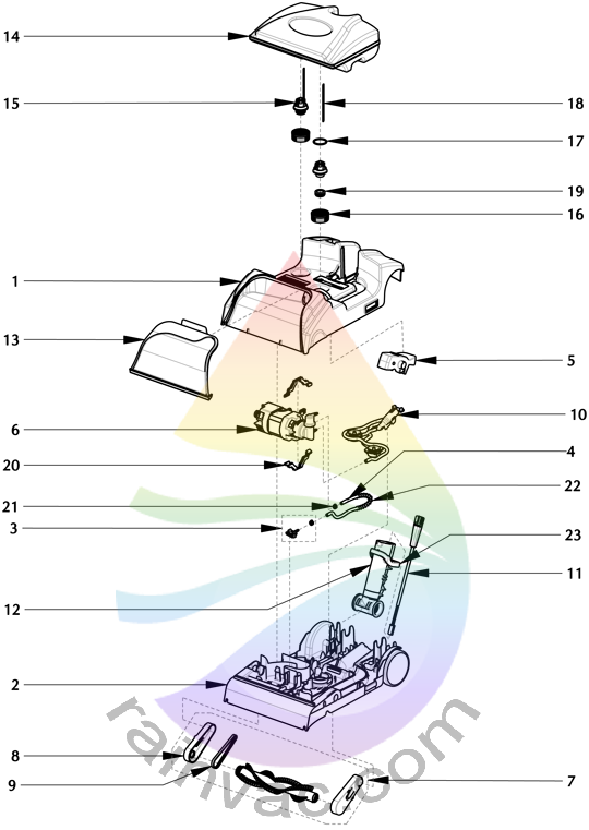 Rainbow Vacuum AquaMate AM-12 (SRX/Black) Parts