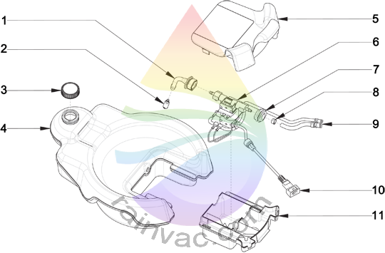 Rainbow Vacuum AquaMate II Model AM-2 Pump Assembly Parts