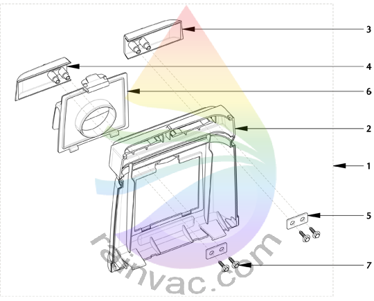 Rainbow Vacuum Model E2 Type 12 Gold Series Rear Cover Parts