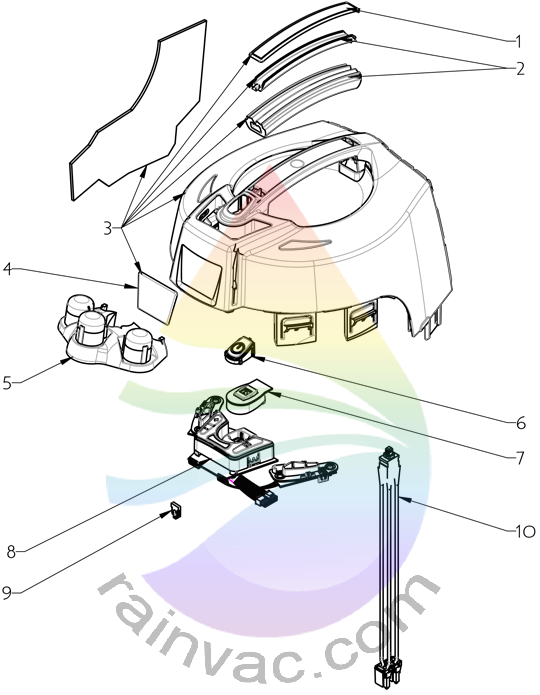 Rainbow Vacuum SRX Cap Assembly Parts