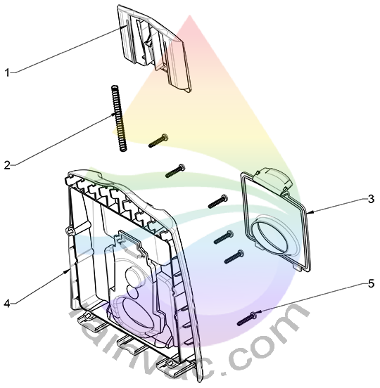 Rainbow Vacuum SRX Rear Cover Parts