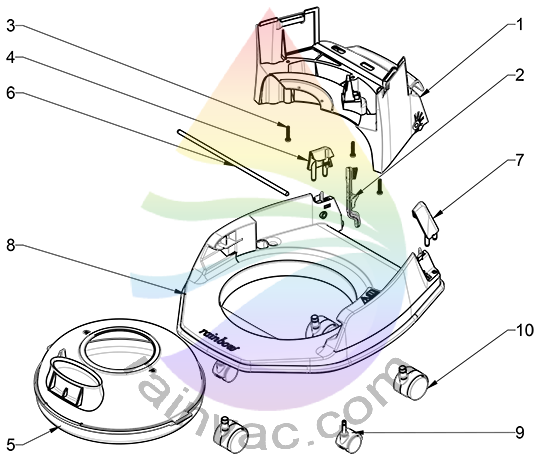 Rainbow Vacuum SRX Dolly Parts